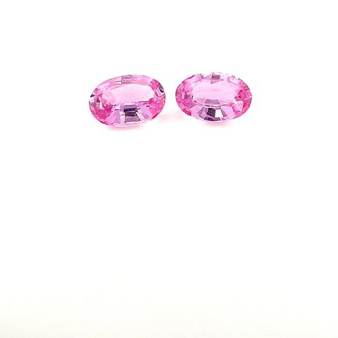 Pink Sapphire 0.87cts Ovals