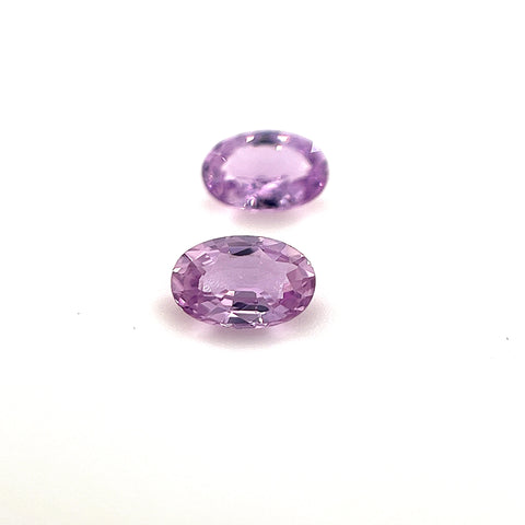 Purple Sapphire 1.02cts Pair Ovals