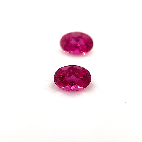 Pink Tourmaline 0.97cts Oval Pair