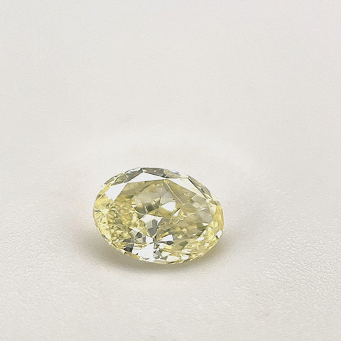 Natural Fancy Light Yellow 0.46ct Oval