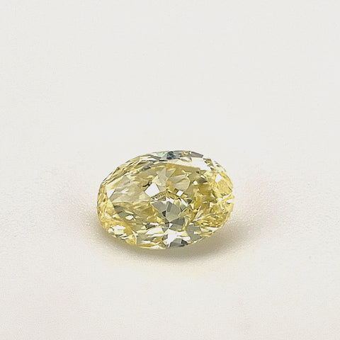 Natural Fancy Yellow 0.41ct Oval