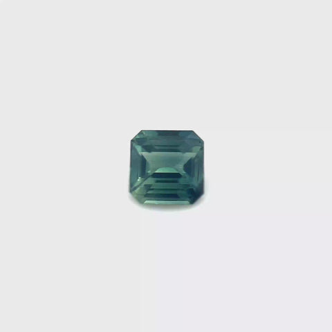 Teal Green Sapphire 1.04ct Octagonal