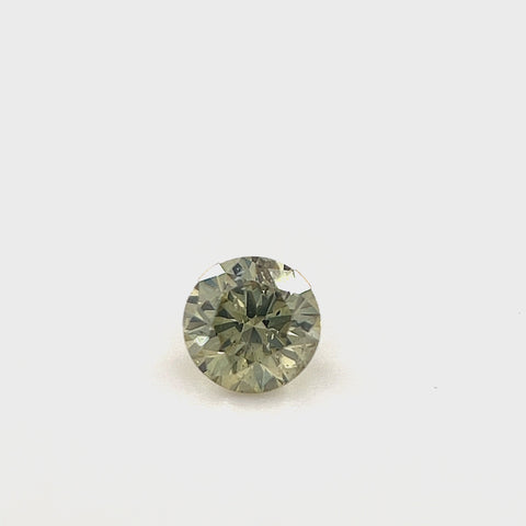 Natural Fancy Brownish Greenish Yellow 0.20ct Round