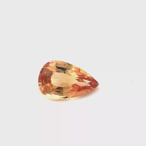 Brownish Orange Pear Sapphire 0.79ct