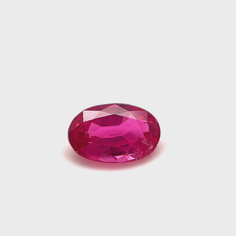 Ruby 0.58ct Oval