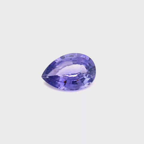 Lilac Sapphire 0.91ct Pear