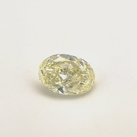 Natural Fancy Light Yellow 0.61ct Oval