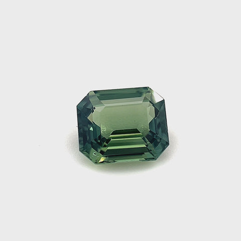 Teal Sapphire 1.54ct Octagonal