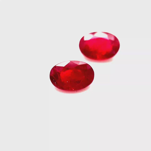 Ruby Pair 1.13cts Oval