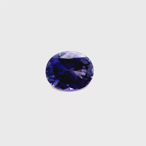 Purple Grey Spinel 1.23ct Oval