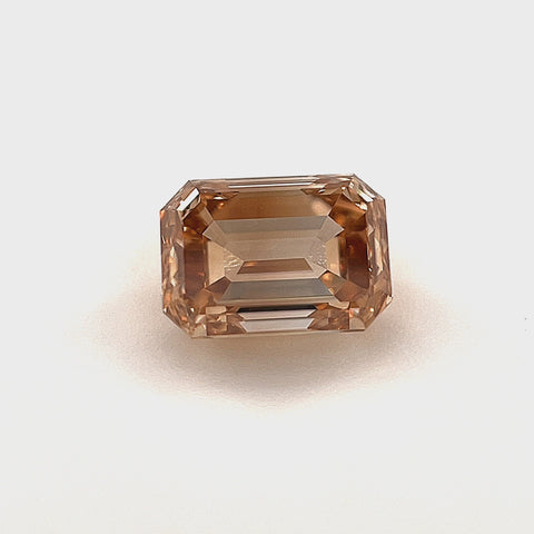 Natural Fancy Brown-Yellow 1.03ct Emerald Cut