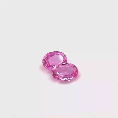 Pink Sapphire Oval Pairs 0.43cts