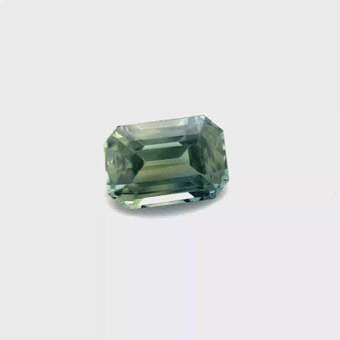 Teal Sapphire Sri Lanka 1.53ct Octagonal