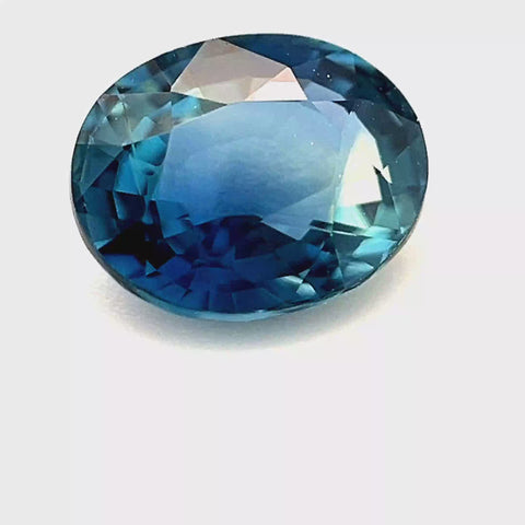 Teal Sapphire 1.54ct Oval