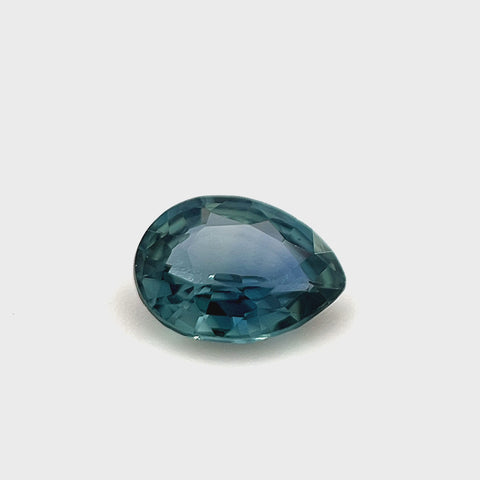 Teal Sapphire 0.86ct Pear