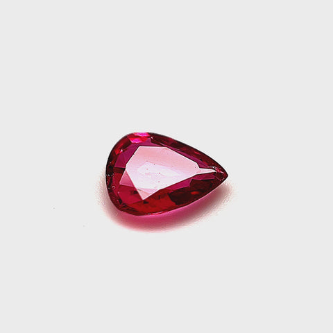 Ruby 0.71ct Pear