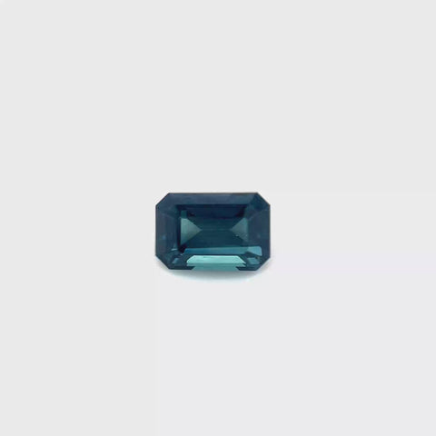 Teal Sapphire 1.03ct Octagonal