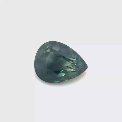 Teal Sapphire 1.57ct Pear