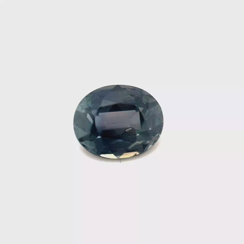 No Heat Colour Change Teal Tanzanian Sapphire 1.61ct Oval