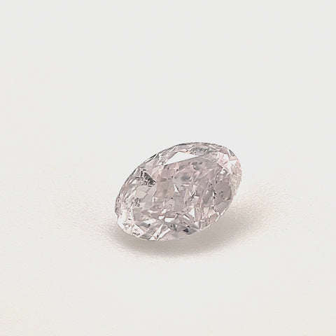 Natural Very Light Pink 0.30ct Oval