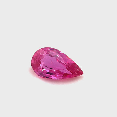 Pink Sapphire 1.05ct Pear