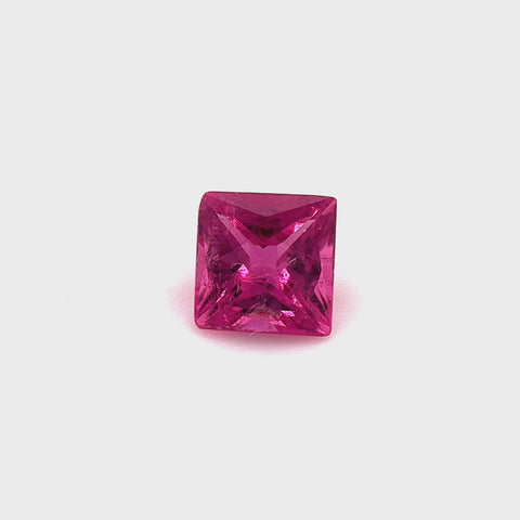 Pink Tourmaline 0.79ct Princess