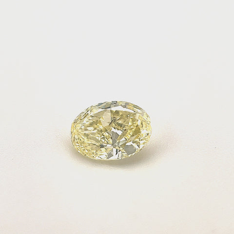 Natural Fancy Yellow 0.54ct Oval