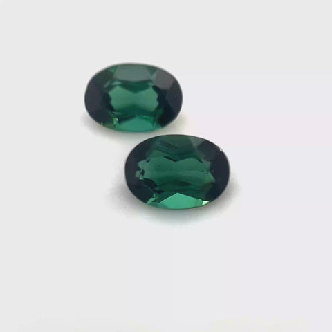 Green Tourmaline 1.47cts Oval Pair
