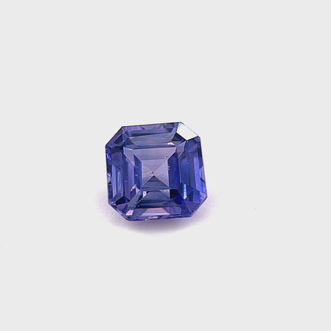 Violet Sapphire 1.19ct Octagonal