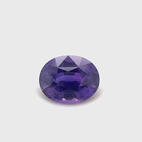 Purple Sapphire 1.16ct Oval