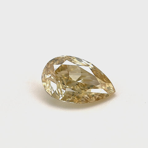 Natural Fancy Brownish Yellow 1.00ct Pear