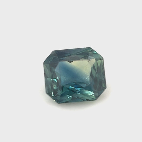 Teal Sapphire 0.87ct Octagonal