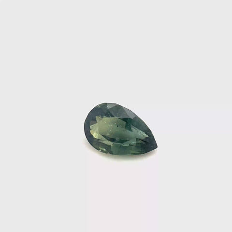 Green Sapphire 1.07ct Pear