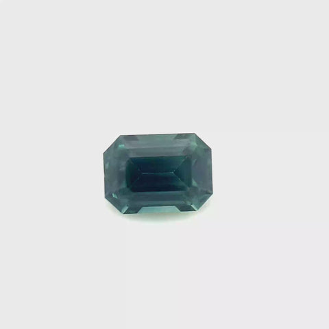 Teal Sapphire 1.07ct Octagonal
