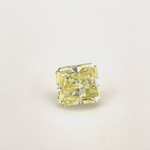 Natural Fancy Yellow 0.41ct Radiant