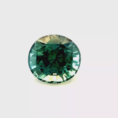 Green / Teal Sapphire 1.05ct Oval