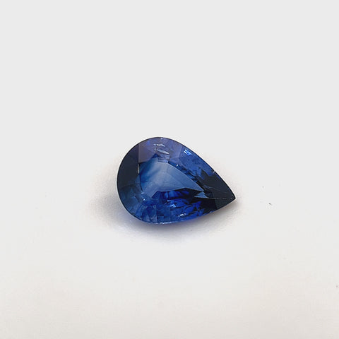 Blue Sapphire 1.02ct Pear