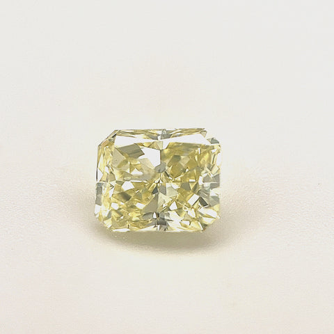 Natural Fancy Light Yellow 0.80ct Radiant