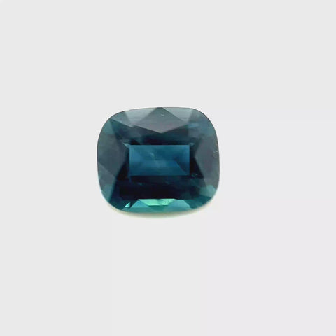Teal Sapphire Sri Lanka 1.59ct Cushion