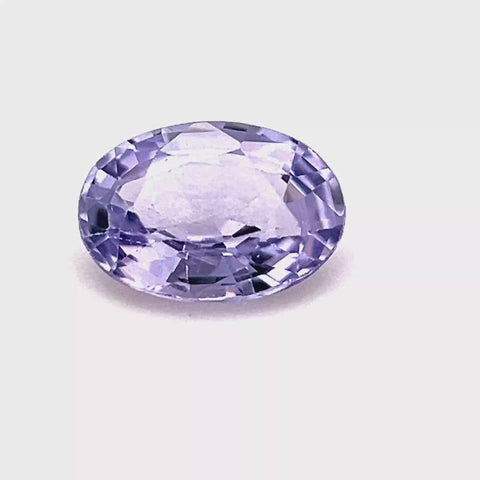 Lilac - Purple Sapphire 0.45ct Oval