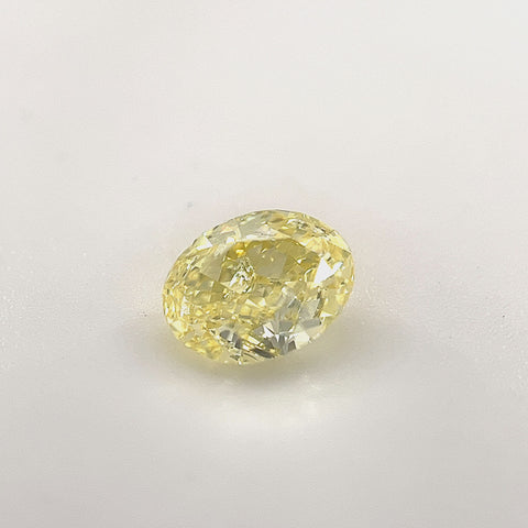 Natural Fancy Intense Yellow 0.71ct Oval