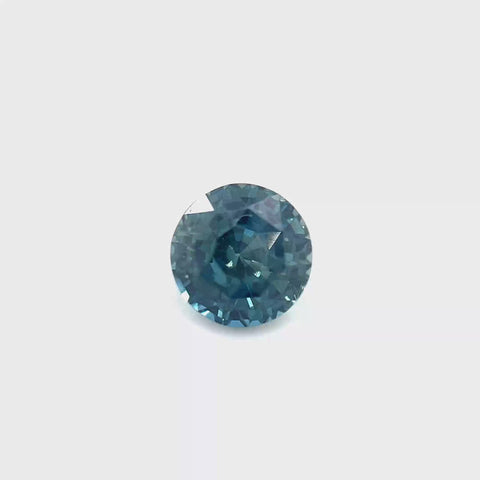 No Heat Teal Sapphire 1.10ct Round