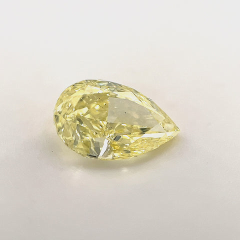 Natural Fancy Yellow 1.38ct Pear