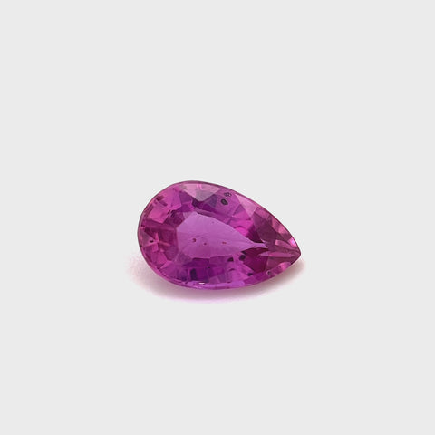 Pink Sapphire 0.77ct Pear