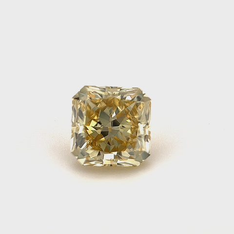 Natural Fancy Brownish Yellow 1.02ct Radiant