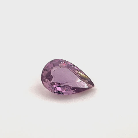 Purple Sapphire 0.44ct Pear