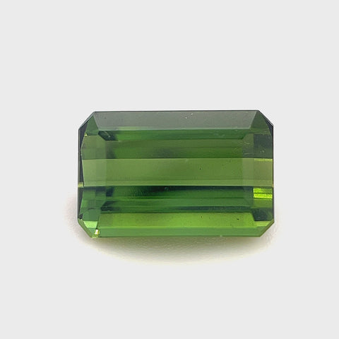 Green Tourmanline 1.96ct Octagonal