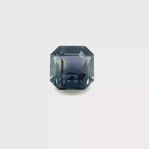 No Heat Colour Change Tanzania Teal Sapphire 1.58ct Square Octagonal