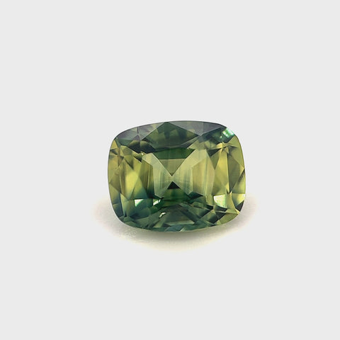 Green Sapphire 1.55ct Cushion