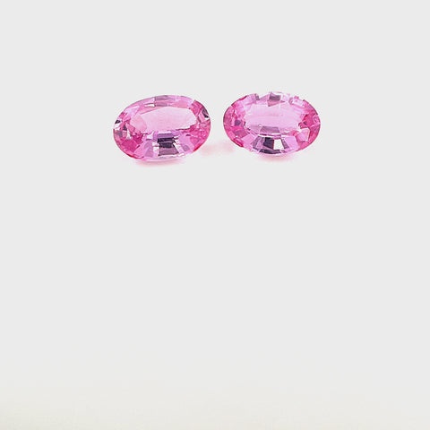 Pink Sapphire 0.87cts Ovals